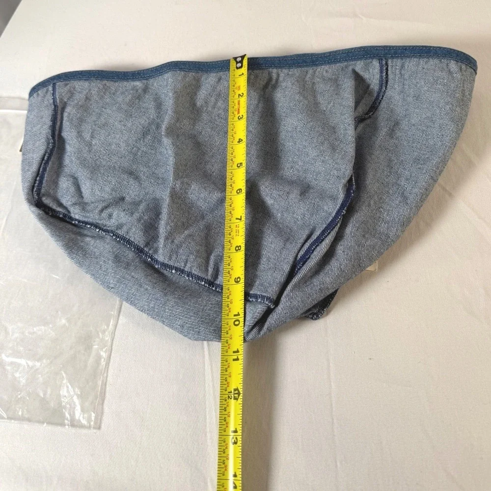 Longaberger Fabric Basket Liner Protector Denim Blue Catalog New Vintage‎ 85-12